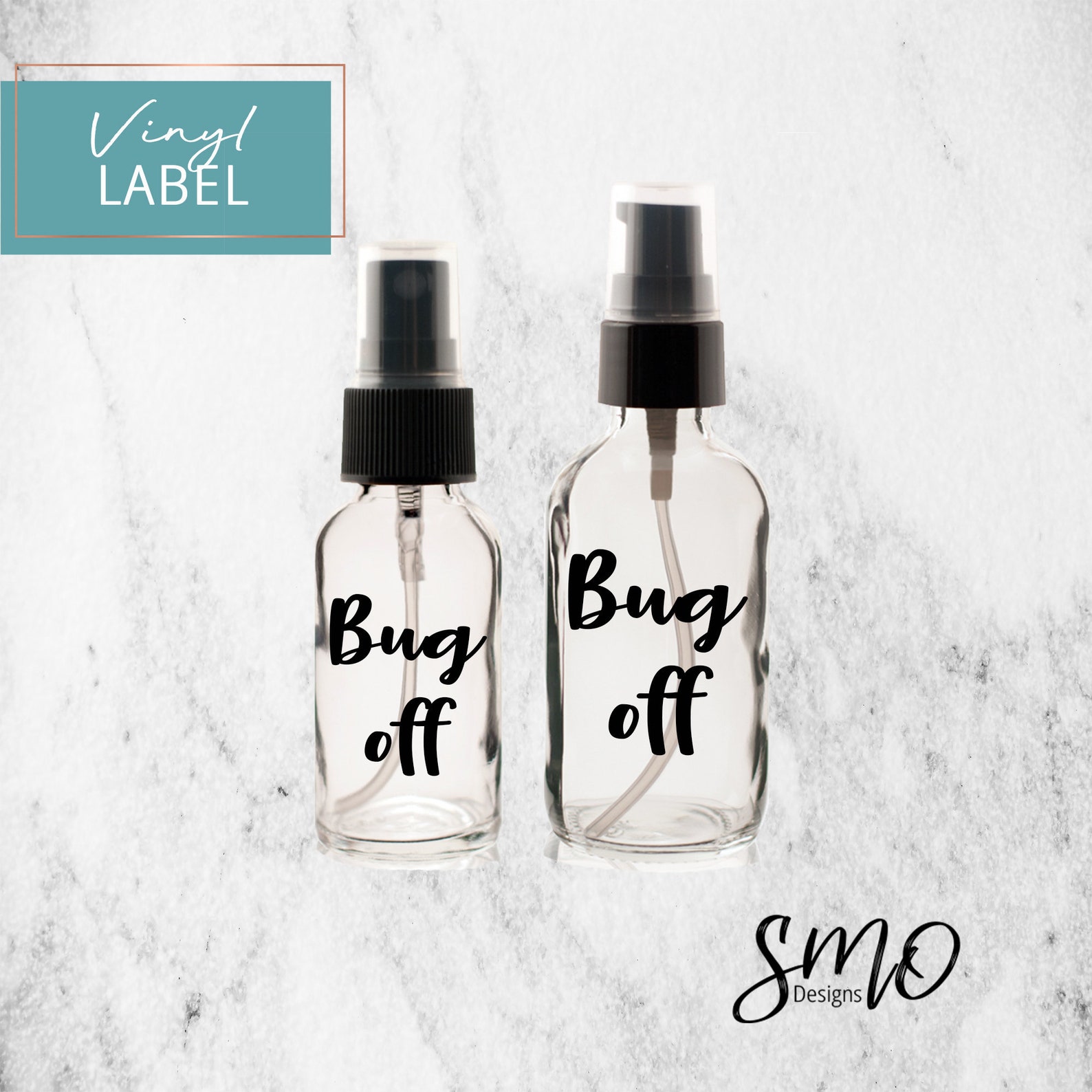 Bug off Label DIY Bug Spray Label Essential Oils Label 1 Oz Etsy