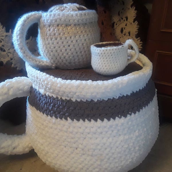 Cafe Grande PDF Download, Crochet Pattern, Coffee, Crochet and Coffee, Coffee Pattern, Amigurumi Pattern, Jumbo Softies, Floor Pillows