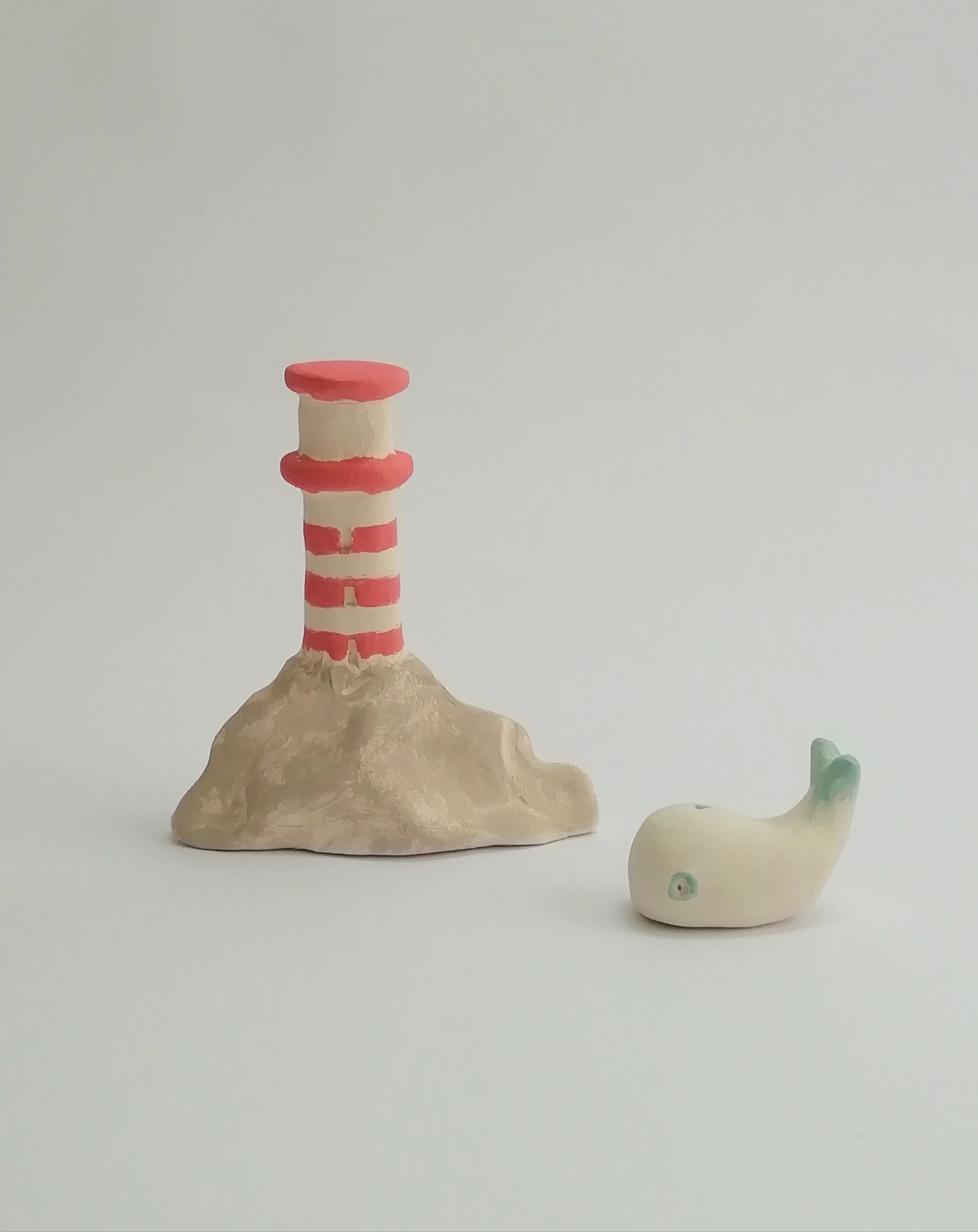 Ceramic Whale and Seagull - Etsy