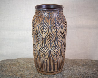 Arts Crafts Vase Etsy