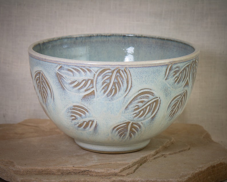 Richly Glazed in Brown and Off-white Small Serving Bowl Uniquely Designed Bowl Hand Carved Ceramic Bowl Hand Made Pottery Bowl