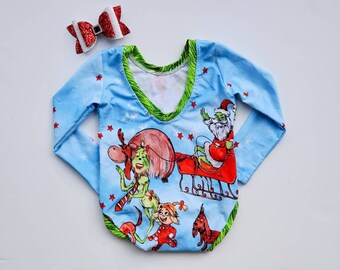 baby girl grinch pajamas