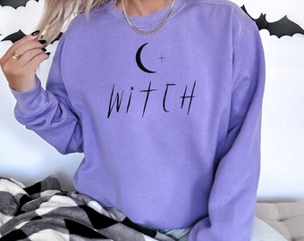 Sudadera de bruja, Mujer bruja, Camisa de bruja, Regalo boo, Estética de bruja, Sudadera de mamá bruja, Camisa de bruja malvada, Camisa de bruja de gran tamaño