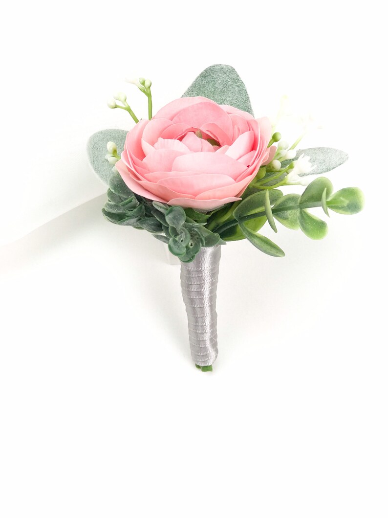 Lapel Flowers Groomsmen Pink Boutonniere Boutonnieres Father Of The Bride Wedding Boutonniere Ranunculus Groom Boutonnieres Prom