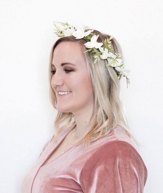 Flower Crown, Orchid Crown, Maternity Floral Crown, Bride  display picture 1