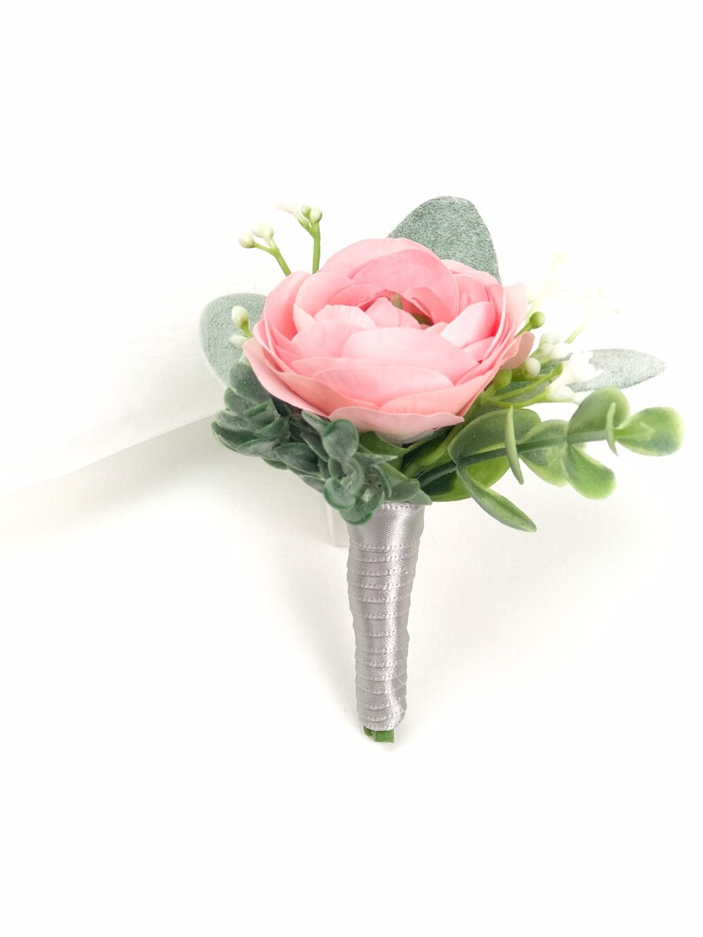 Lapel Flowers Groomsmen Pink Boutonniere Boutonnieres Father Of The Bride Wedding Boutonniere Ranunculus Groom Boutonnieres Prom