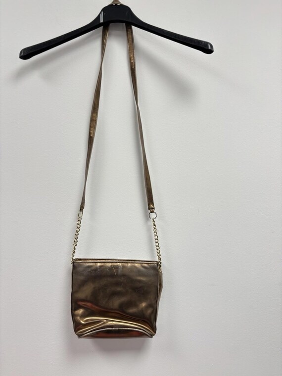 Vintage Suzy Smith Metallic Patchwork Crossbody B… - image 7