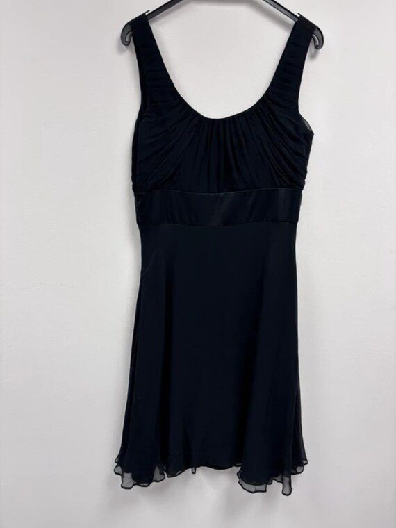 Monsoon Petite Black Silk Dress UK 12 Cocktail Party Wedding Guest Y2K 90s