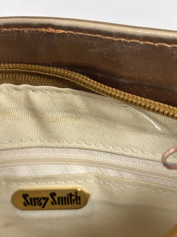 Vintage Suzy Smith Metallic Patchwork Crossbody B… - image 3