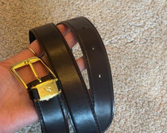 リバーシブル レザー ベルト ゴールド 32 mm 1.25