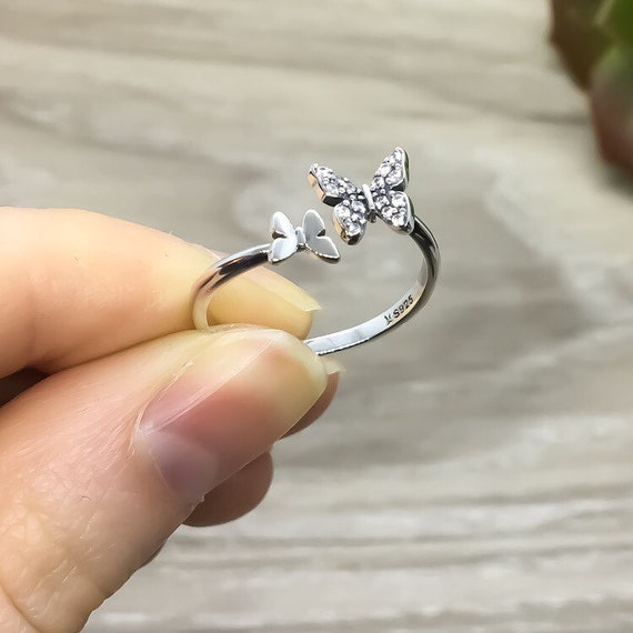 Promise Ring Gift For Her Rose Gold Open Ring Crystal Ring Gemstone Ring Statement Ring Adjustable Ring Dainty Ring Cute Cuff Ring