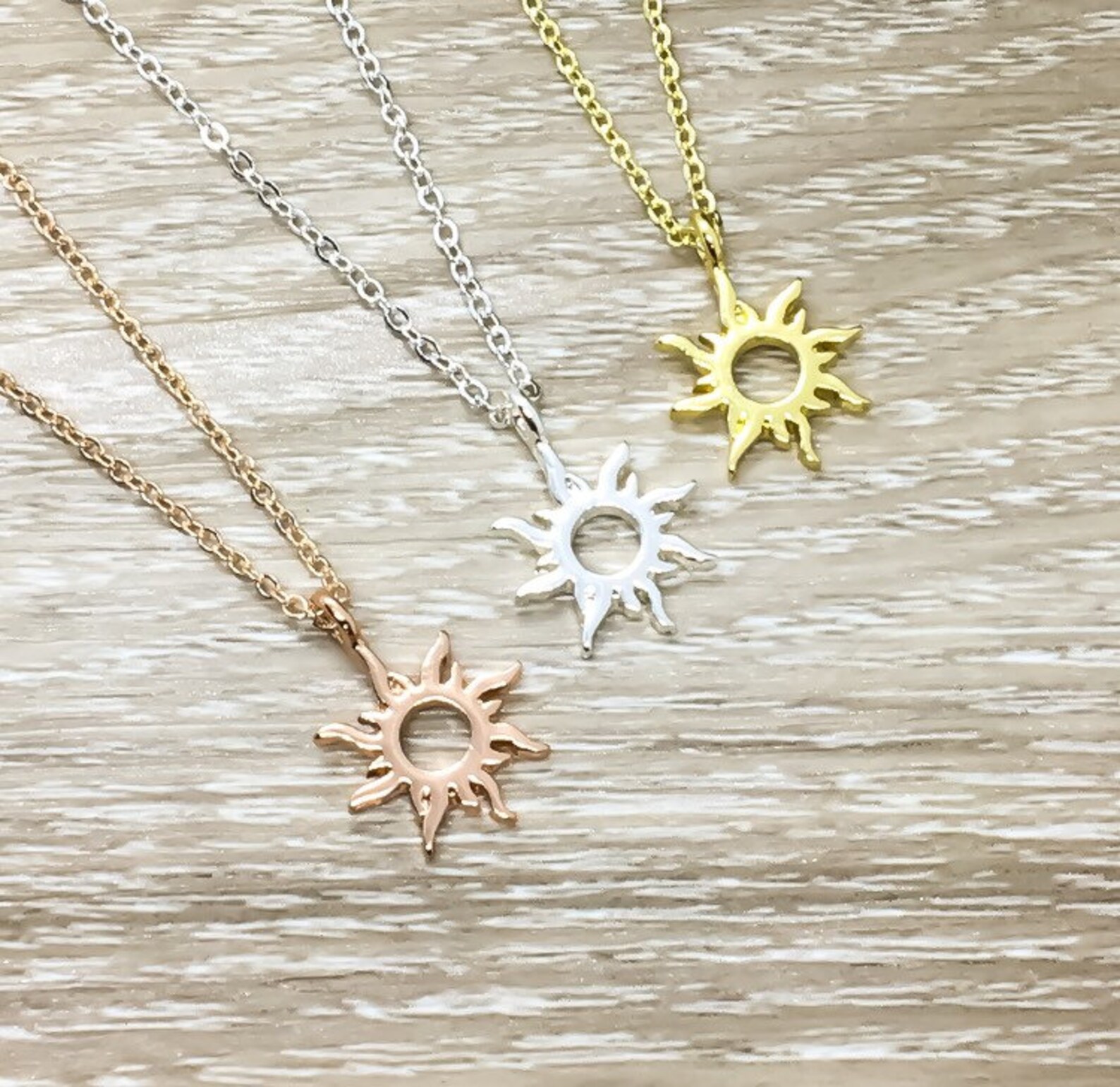 You Are My Sunshine Necklace Rose Gold Sun Necklace Etsy Canada