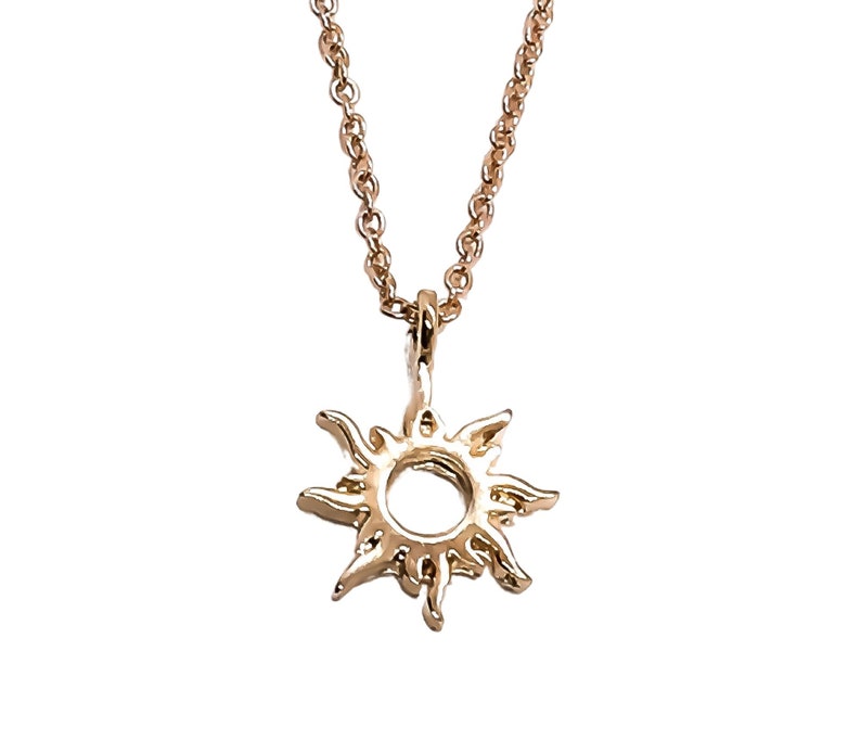 You Are My Sunshine Necklace Rose Gold Sun Necklace Etsy