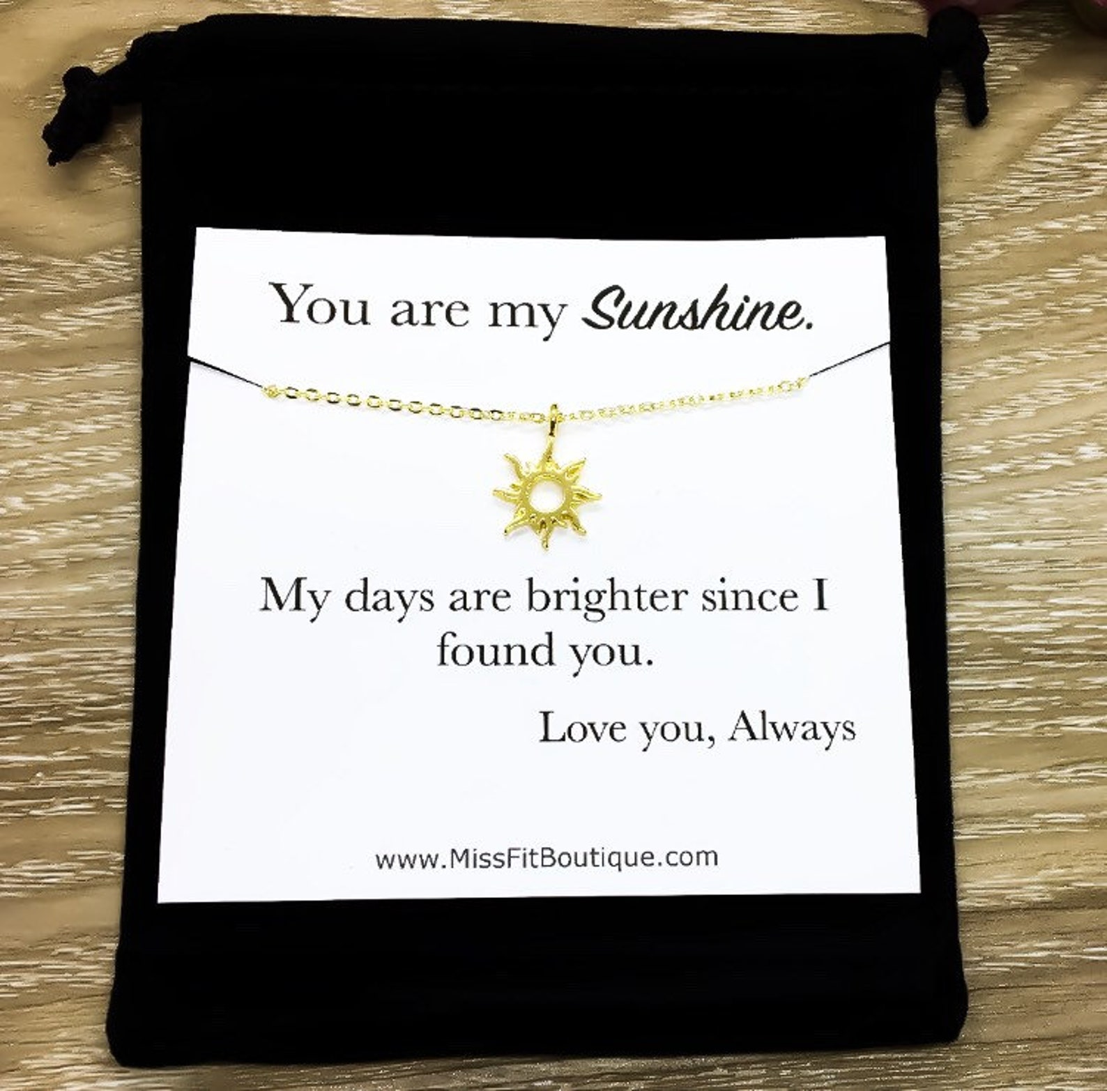 You Are My Sunshine Necklace Rose Gold Sun Necklace Etsy Canada