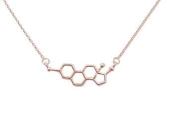 Molecular Necklace, Estrogen Jewelry, Molecule Necklace, Girl Power Gift, Empowering Gift for Her, Gift for Women, Feminist Jewelry