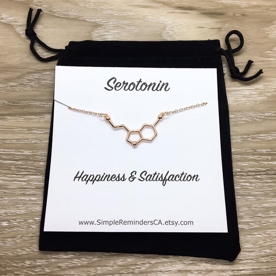 gold serotonin necklace