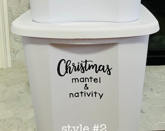 Custom Storage Bin, Tote, and Tub Labels – Garage, Playroom, Attic & Basement