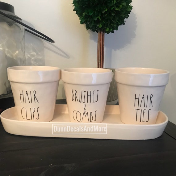 Rae Dunn Inspired Hair Accessory Decals for Planters or SFK  display picture 2