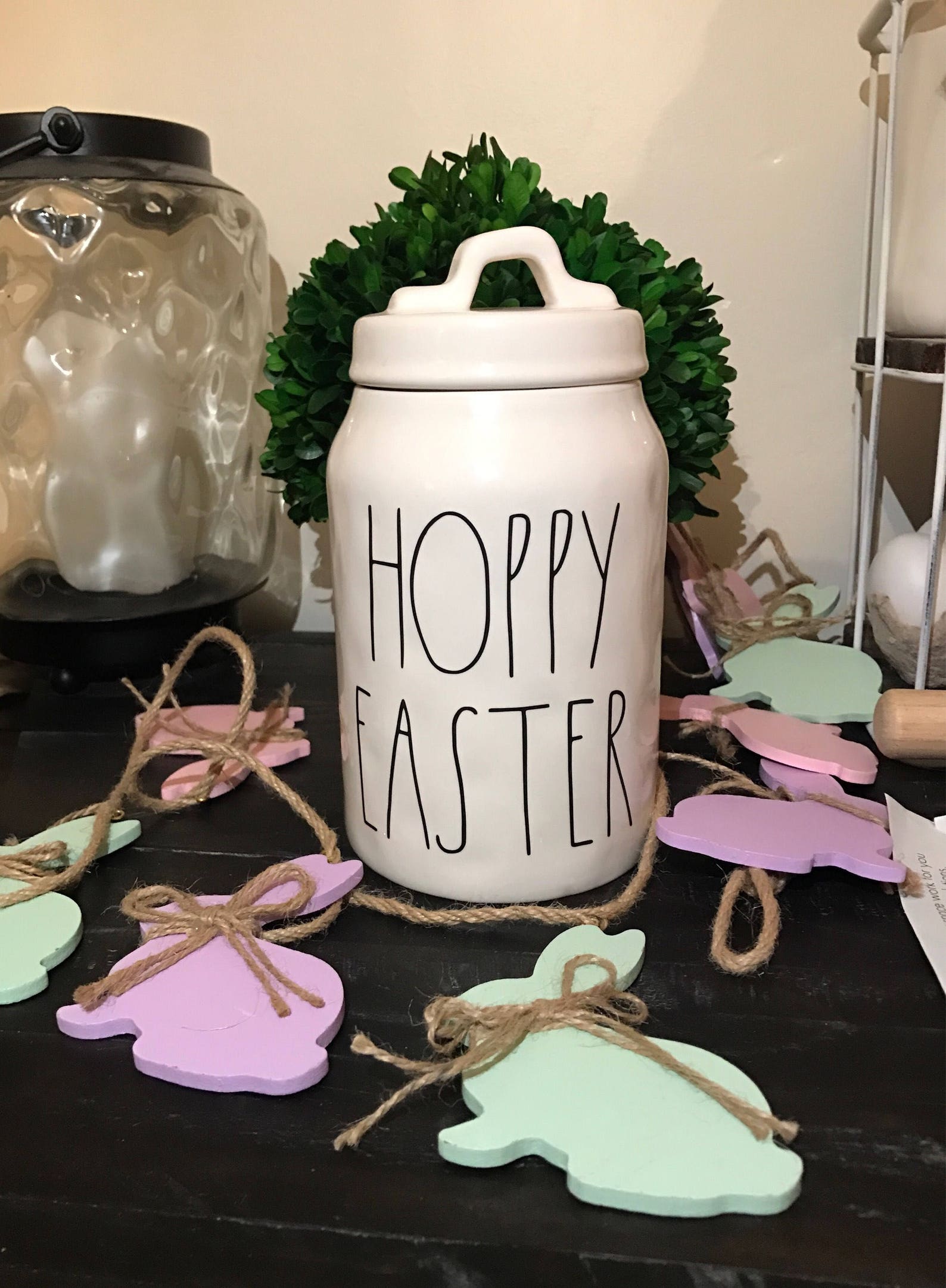 Rae Dunn Inspired HOPPY EASTER Decal - Etsy