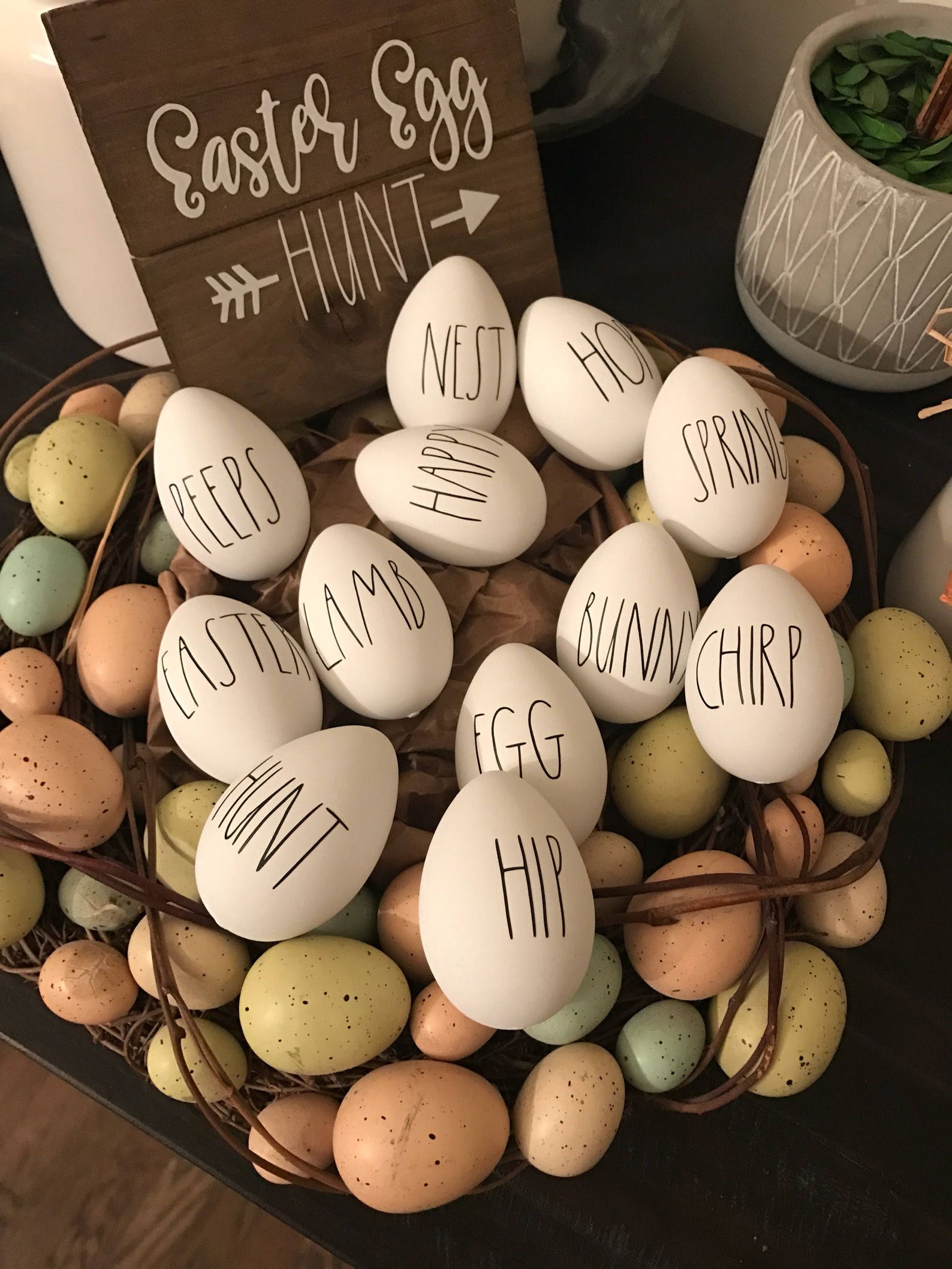 Rae Dunn Inspired Easter Eggs Rae Dunn Easter Easter Eggs Etsy