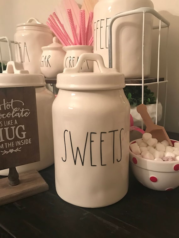 Rae Dunn Canister SWEETS Decal - Decal Only