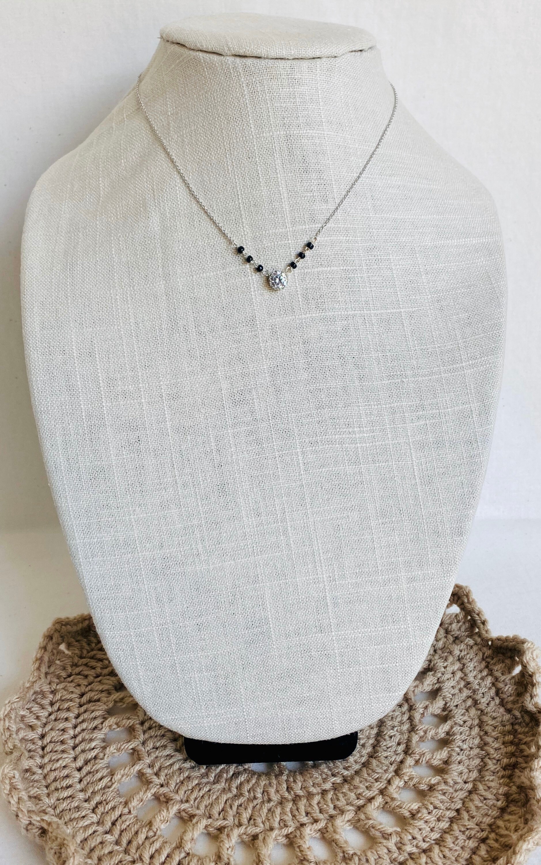 Mangalsutra Silver Tone Chain 