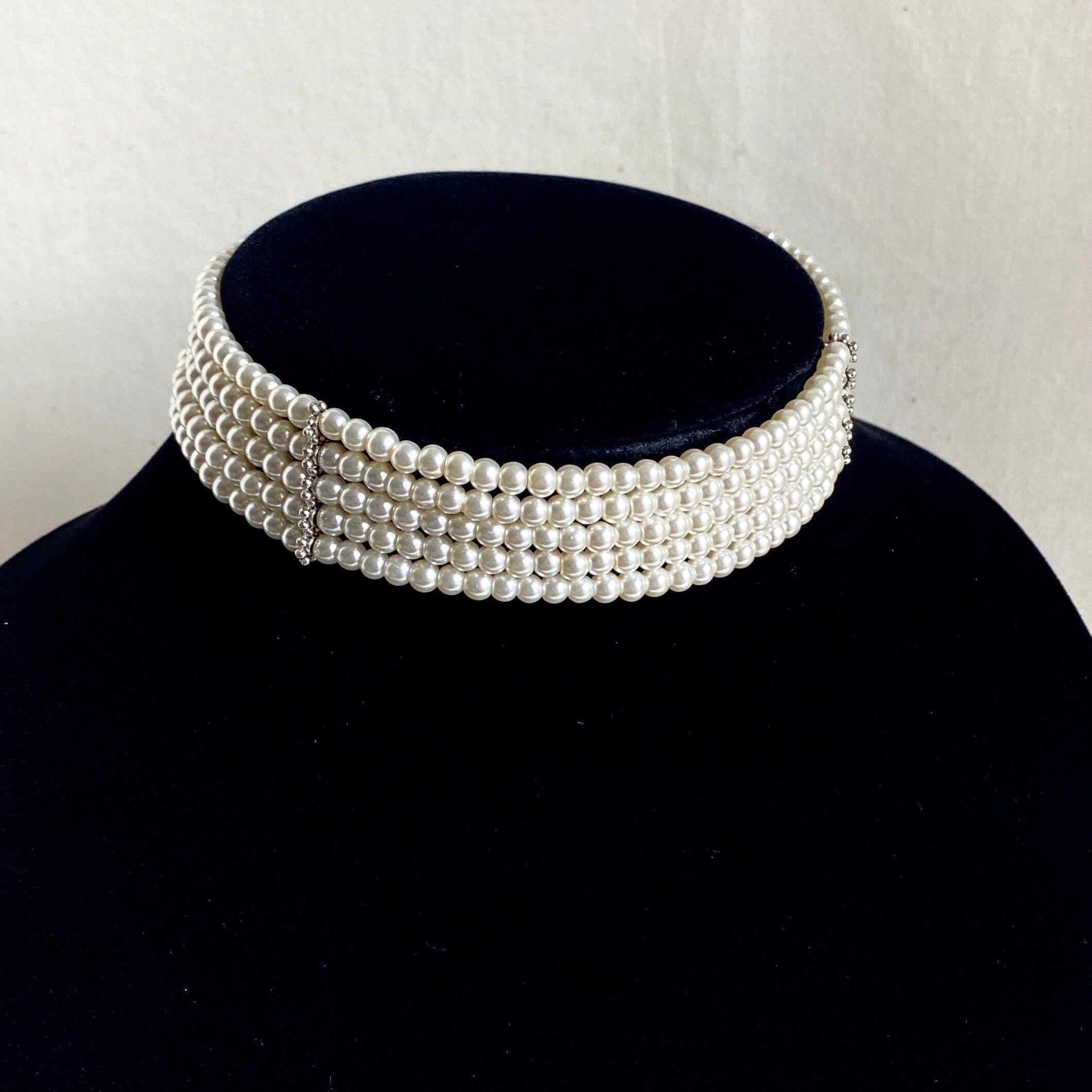 ネットオフ 送料得店  Choker, Pearl Strand 5 Multi Pearl Choker, Pearl Strand アクセサリー