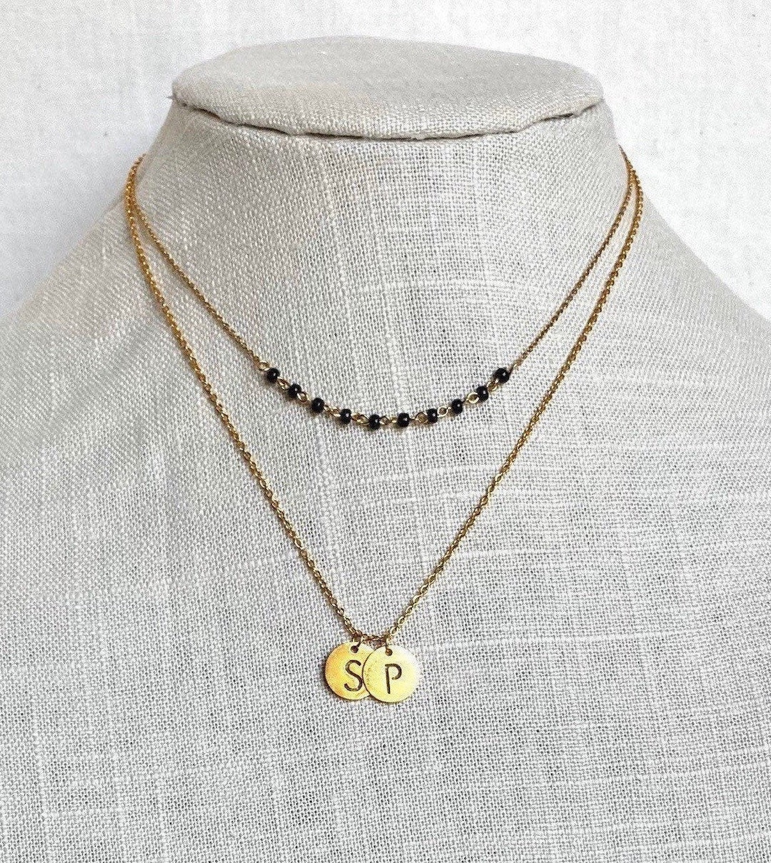 Mangalsutra 2 Layer mangalsutra Dainty Golden Chain mangalsutra Modern mangalsutra Layered Necklace Initial Pendant Necklace