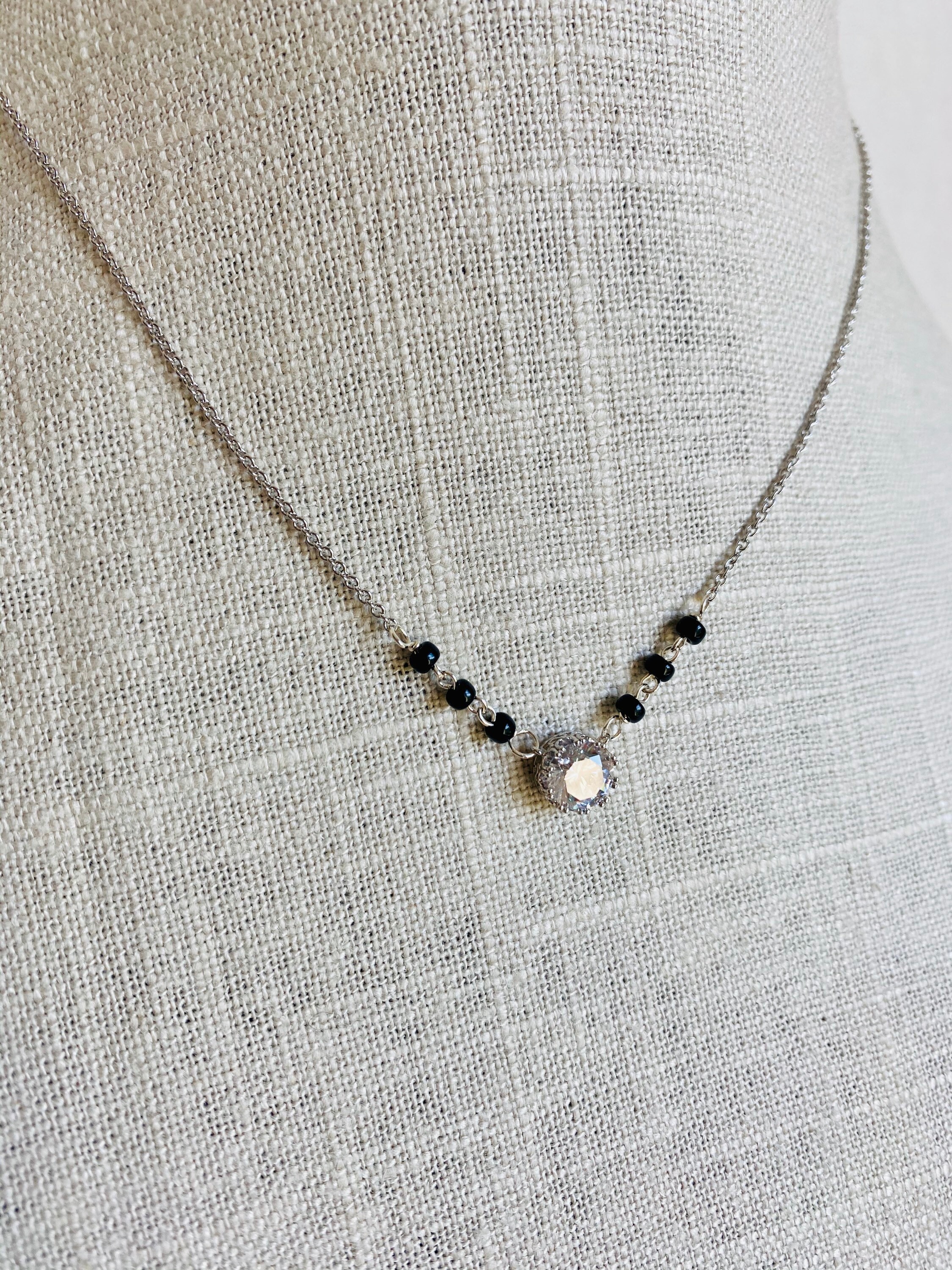 Mangalsutra Silver Tone Chain 