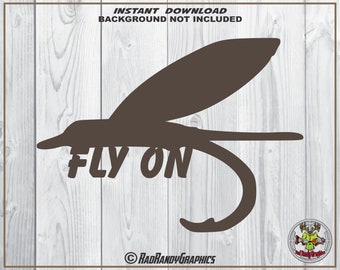 Download Fly fishing svg file | Etsy