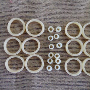 Set # 9   2 set of 12 doll Rubber bands restringing for Ginny, madame alexander 8&quot; dolls
