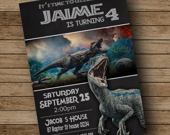 jurassic park invite etsy jurassic park invitations