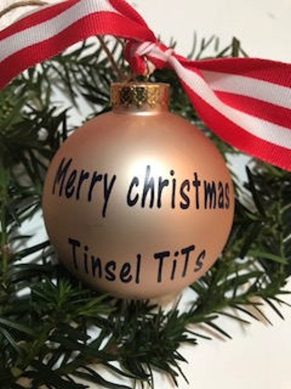 christmas tits and ornaments Bare foot hot sexy