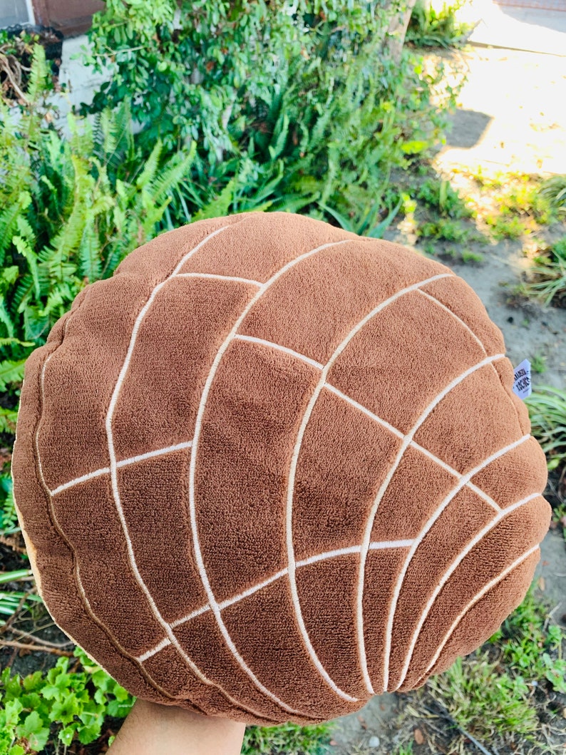 Chocolate concha pillow cute pan dulce pillow Mexican bread Etsy