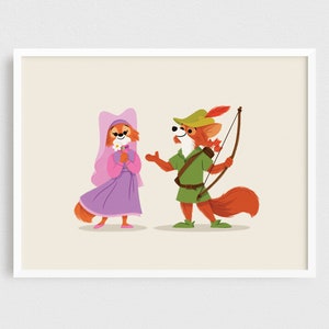 Little Nottingham Buddies - Fine art prints - Giclee - Robin Hood