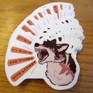 VECHTEN | Vinylsticker Wolf Week