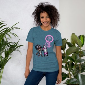 Cartoon International Women's Day T-shirt - Celebrating Women in Style