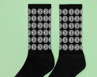 Bitcoin Logo Socks for the Crypto Addict