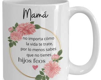 Regalo para el día de la madre taza - regalo de taza de café del día de la madre en español