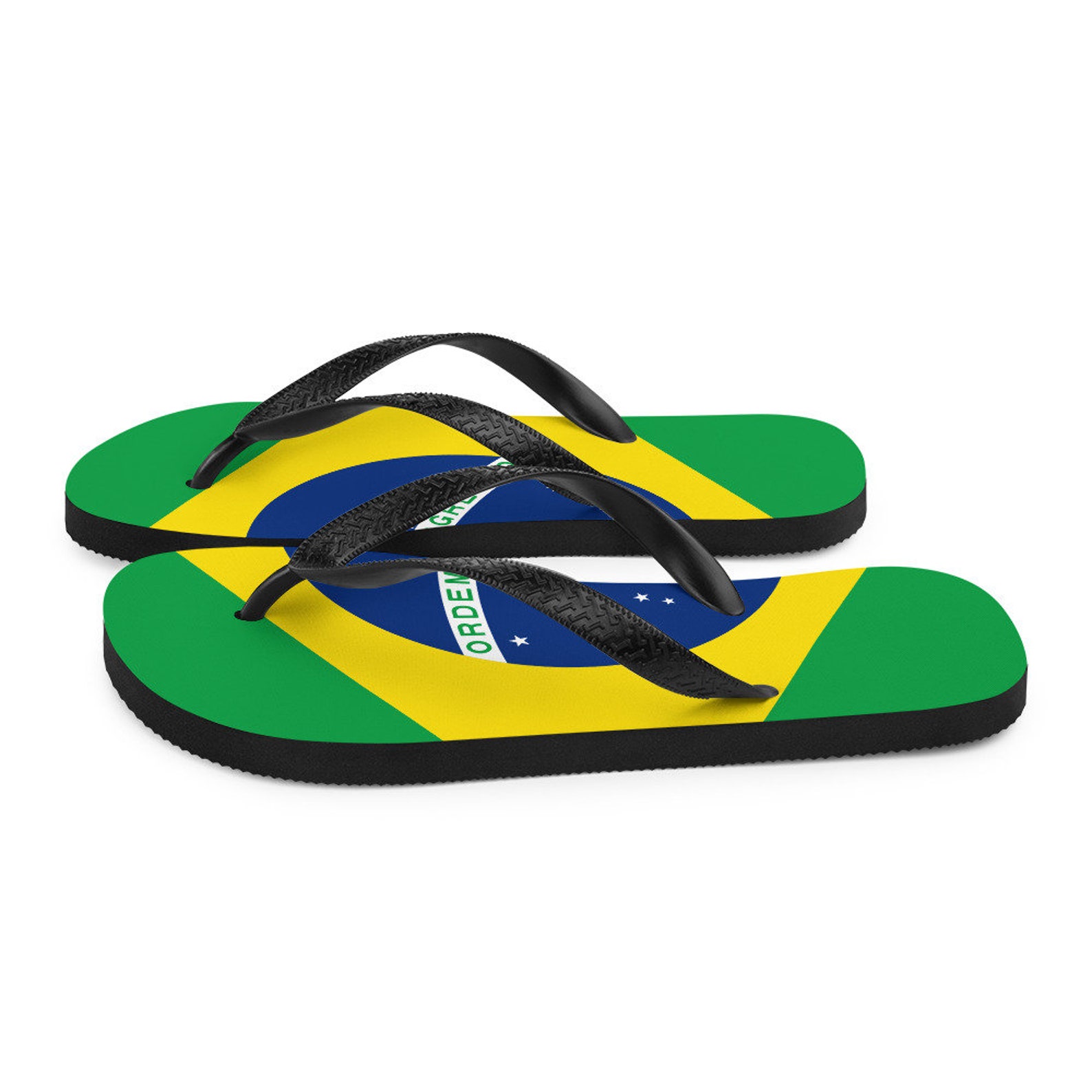 Brazilian Flag Flip-flops Havaianas Style Brasileiro Summer - Etsy UK