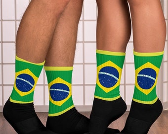 Brazilian Flag Socks - Meias Bandeira Brasileira - Gifts for Brasil - World Cup Brazil Fans