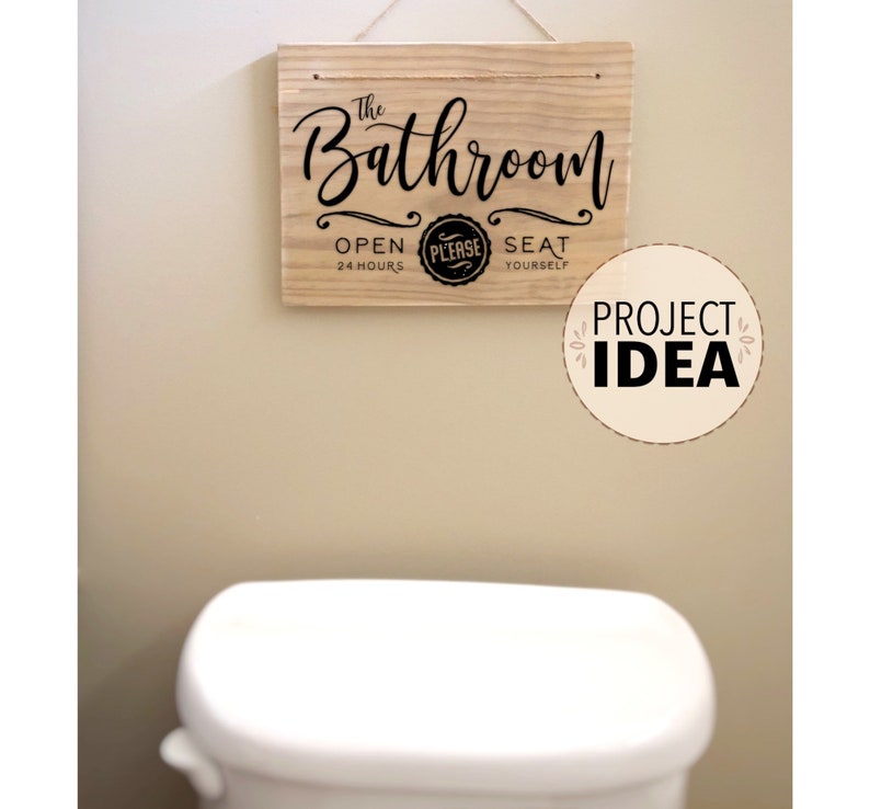 Farmhouse Bathroom Sign Printable Funny Bathroom Printable - Etsy