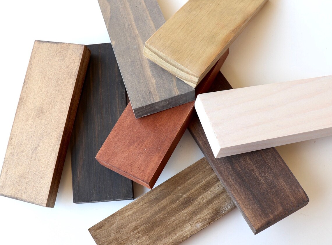 Wood Stain Color Samples Wood Color Swatch Etsy Canada