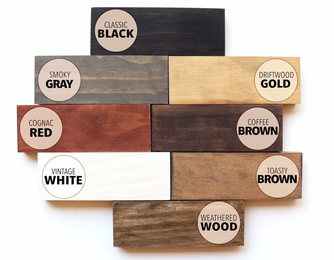 Wood Stain Color Samples, Wood Color Swatch Etsy