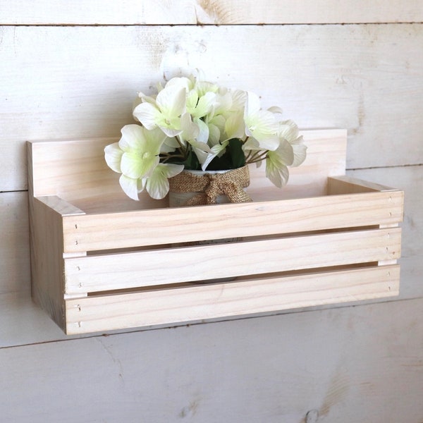 Small Wood Crate Etsy