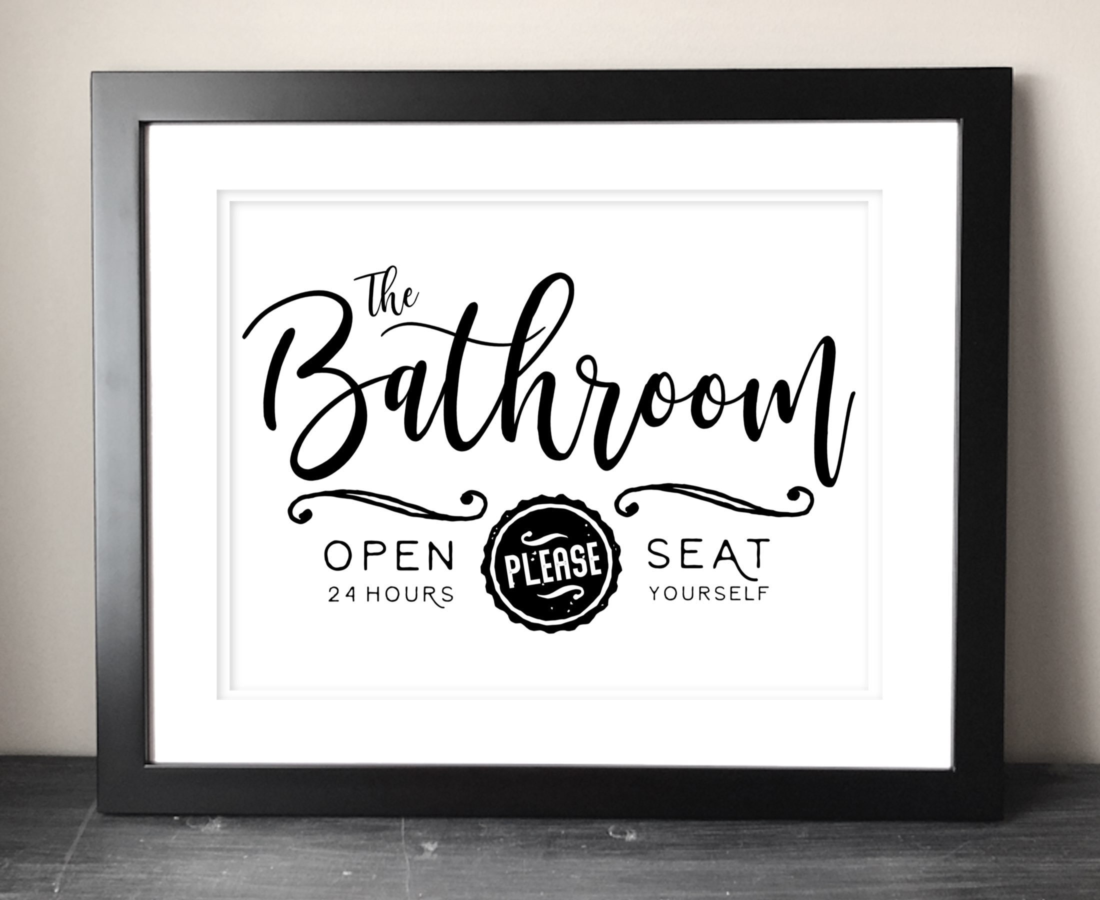 DIY Bathroom Sign Ideas Semis Online