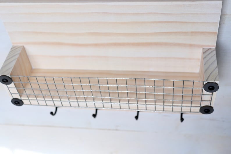 White Key Holder for Wall Key Rack with Mail Slot Wall Etsy