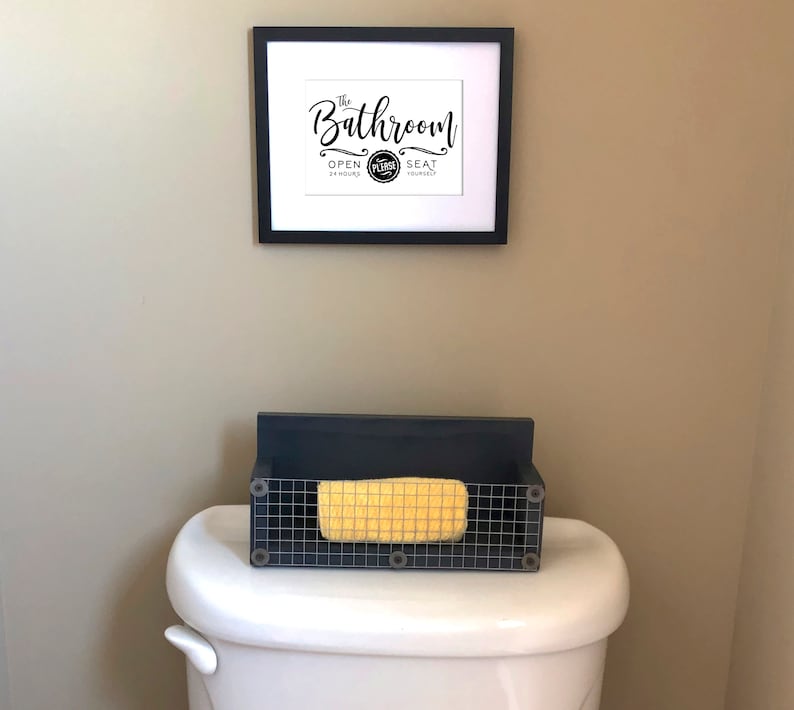 Farmhouse Bathroom Sign Printable Funny Bathroom Printable Etsy