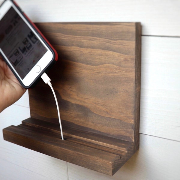 Wall Mounted Phone Holder Etsy