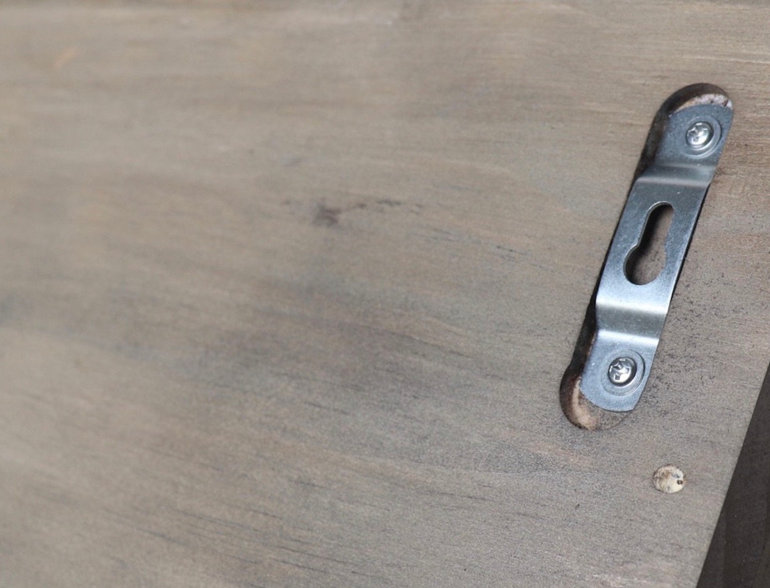 Wood Wall Shelf With Wire Basket in Weathered Wood Rustic Etsy